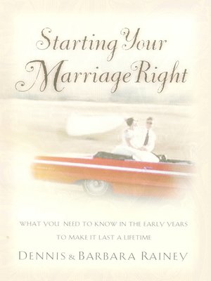 cover image of Starting Your Marriage Right